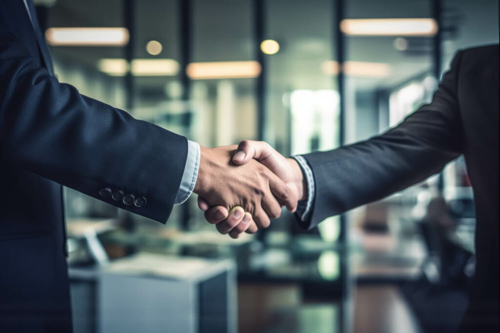 Stretta di mano, accordo, mediazione